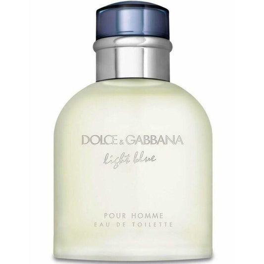 Light Blue by Dolce & Gabbana 4.2 Oz EDT Cologne for Men Tester with Cap 125 Ml