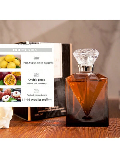 Love Midnight Rose Lady Perfume Lasting Fragrance Flower and Fruit Fragrance Elegant and Typical Femininity a Perfume Gift Box That You Should Have at Home Every Day When You Go Out on a Date Travel and Perfume 100ML 1 Bottle