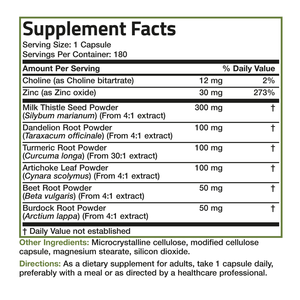 Liver Detox Advanced Detox & Cleansing Formula Supports Health Liver Function with Milk Thistle, Dandelion Root, Turmeric, Artichoke Leaf & More, Non-Gmo, 180 Vegetarian Capsules