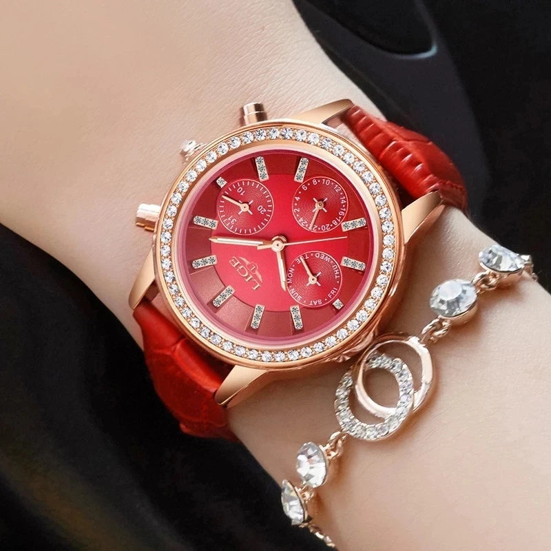Women'S Watches Luxury Brand Watch Bracelet Waterproof Diamond Ladies Wrist Watches for Women Quartz Clock Relogio Feminino