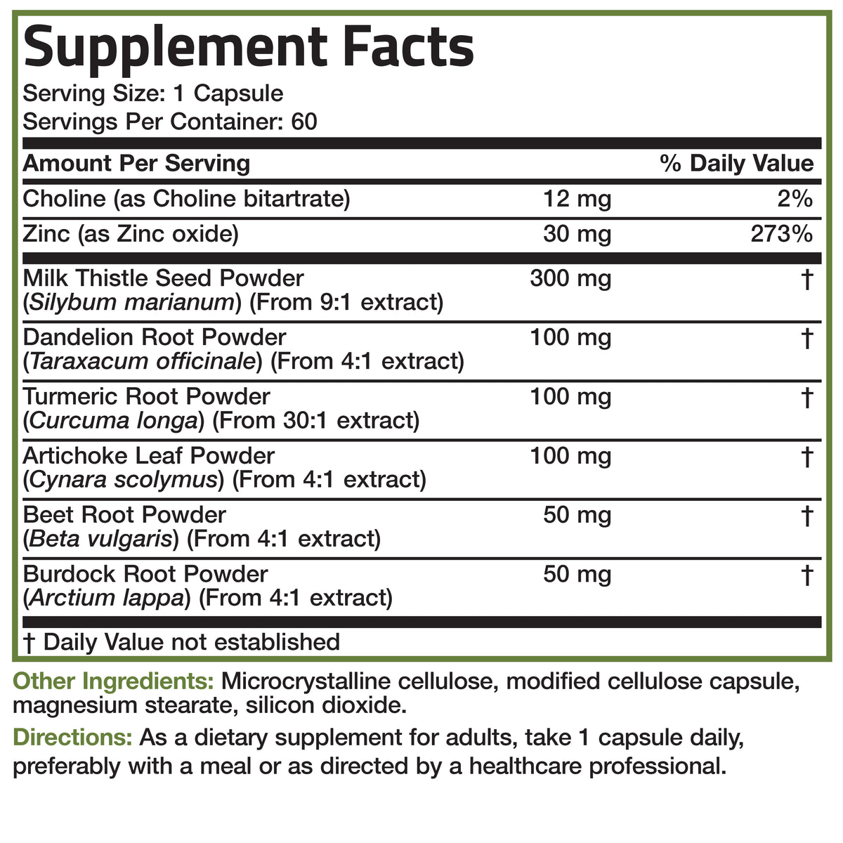 Liver Detox Advanced Detox & Cleansing Formula Supports Health Liver Function with Milk Thistle, Dandelion Root, Turmeric, Artichoke Leaf & More, Non-Gmo, 60 Vegetarian Capsules