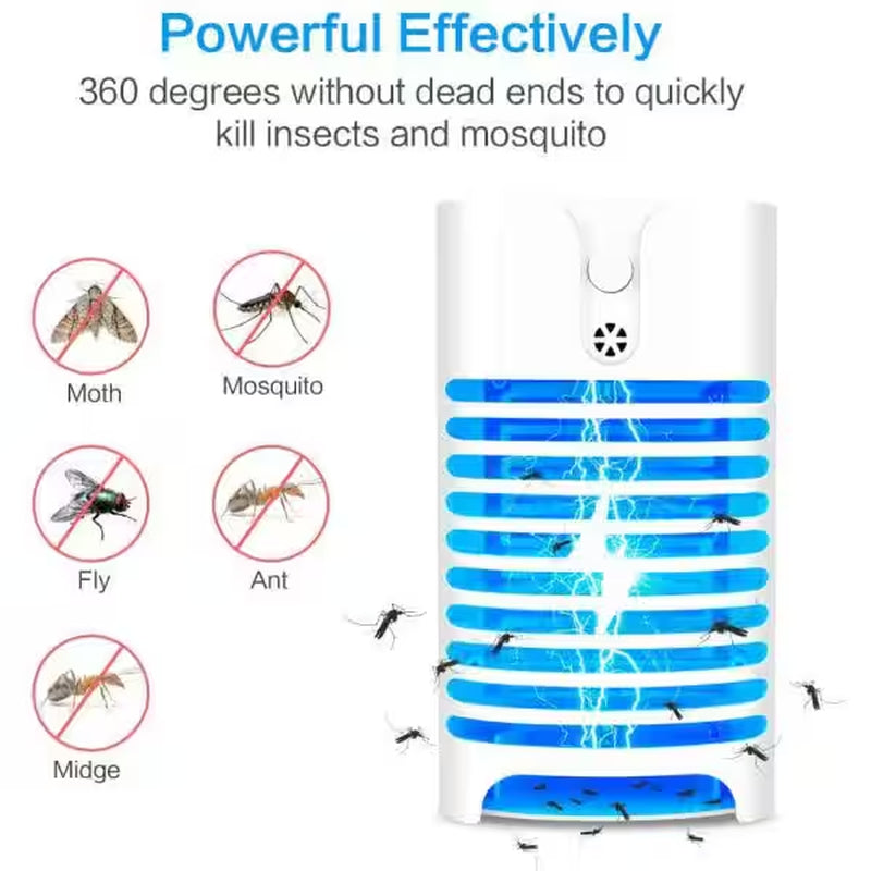 2020 Upgraded 0.8-Watt Electronic Indoor Zapper Insect Mosquitoes Flies Killer LED Light (2-Pack)