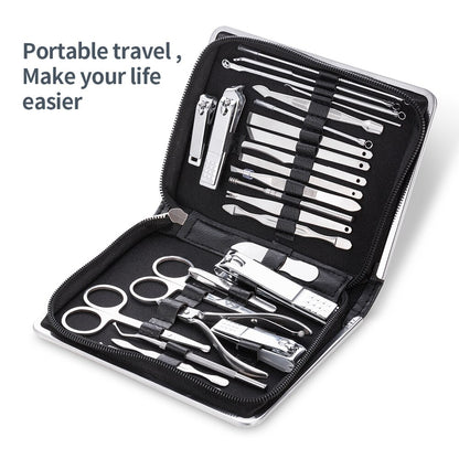 Manicure Set Pedicure Kit Professional Nail Clippers, Stainless Steel Nail Care Kit Pedicure Set for Women Men