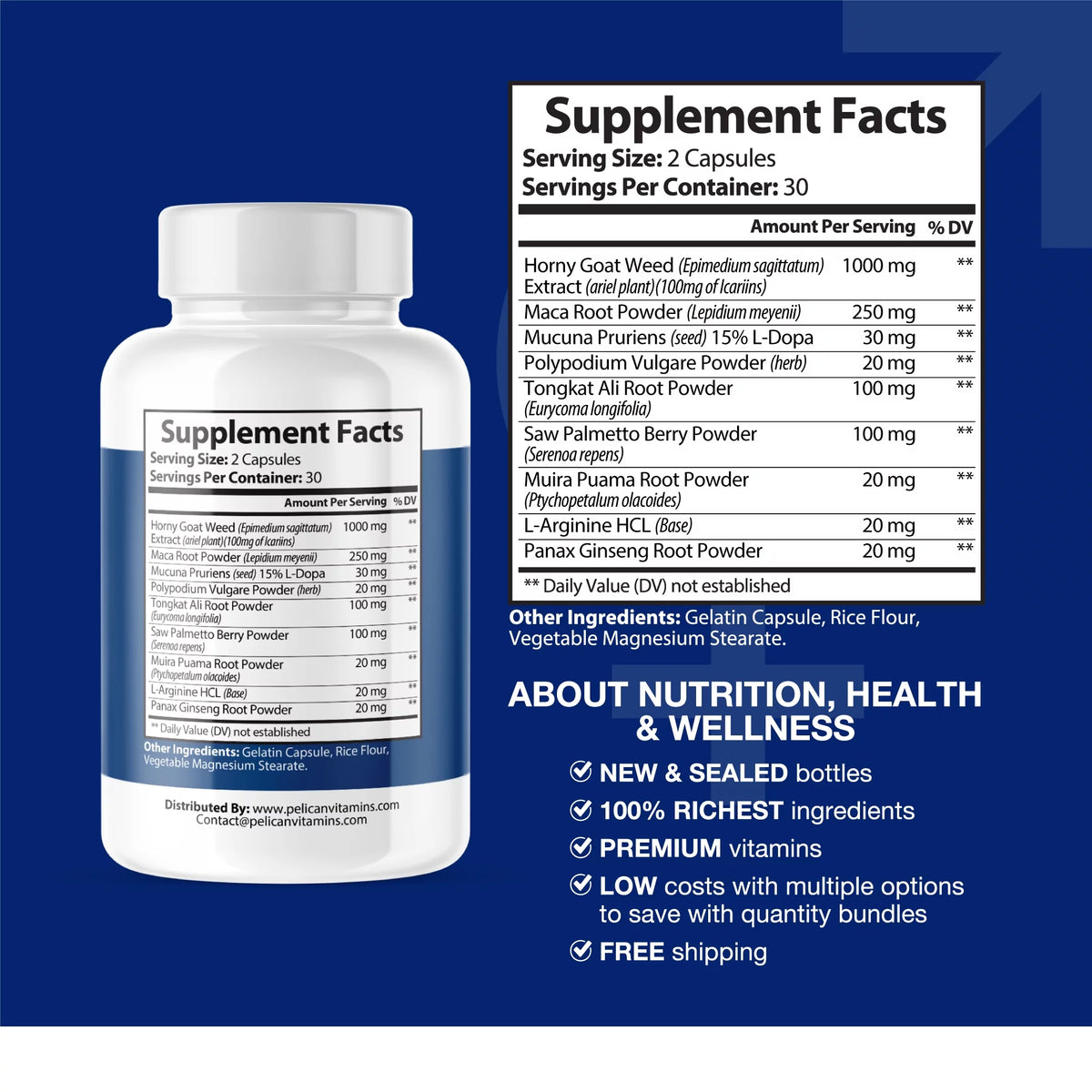 Libesterol- Male & Female Max Libido/Stamina/Cholesterol- 60 Capsules- Dr.