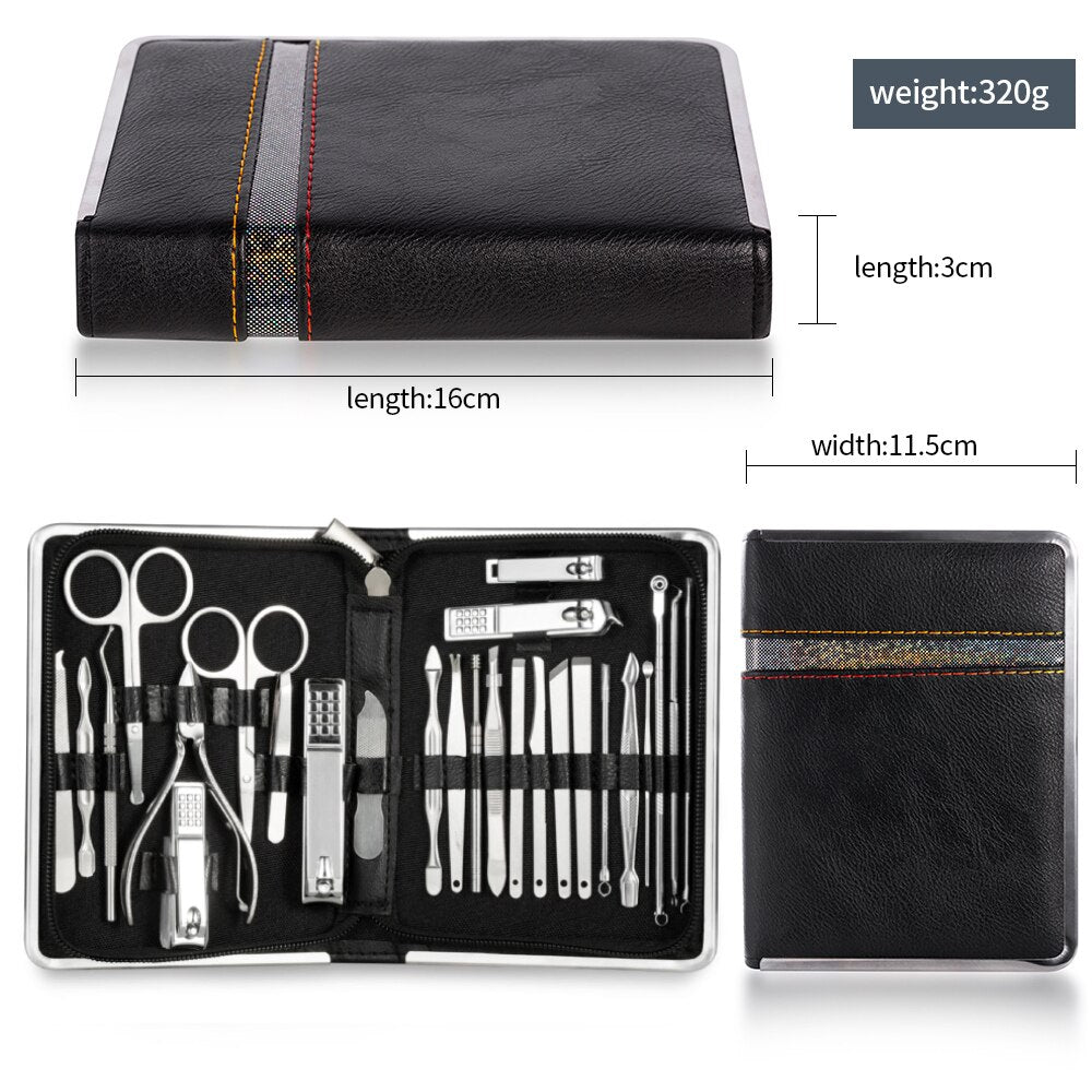 Manicure Set Pedicure Kit Professional Nail Clippers, Stainless Steel Nail Care Kit Pedicure Set for Women Men