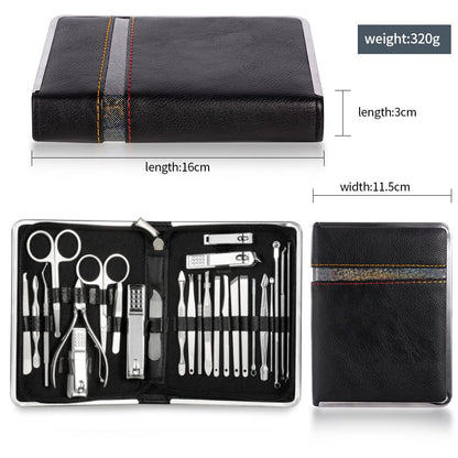 Manicure Set Pedicure Kit Professional Nail Clippers, Stainless Steel Nail Care Kit Pedicure Set for Women Men