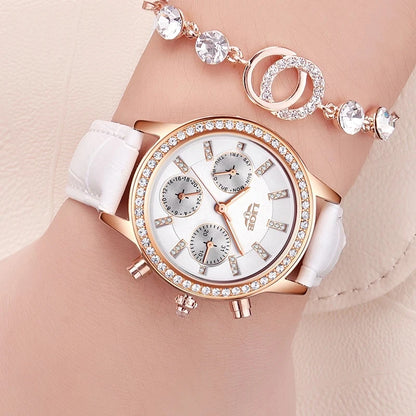 Women'S Watches Luxury Brand Watch Bracelet Waterproof Diamond Ladies Wrist Watches for Women Quartz Clock Relogio Feminino