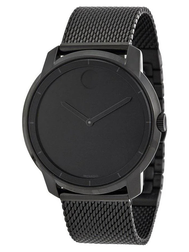 Men'S Bold Black Dial Watch - 3600261