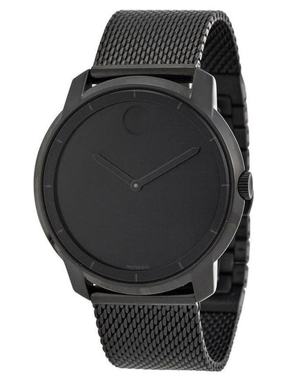 Men'S Bold Black Dial Watch - 3600261