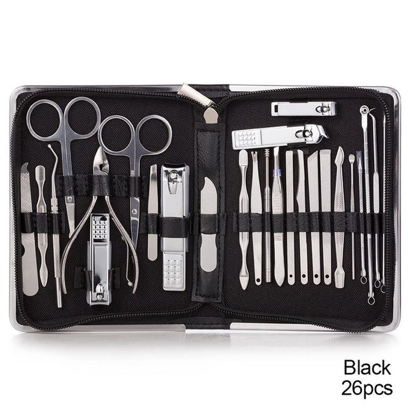 Manicure Set Pedicure Kit Professional Nail Clippers, Stainless Steel Nail Care Kit Pedicure Set for Women Men