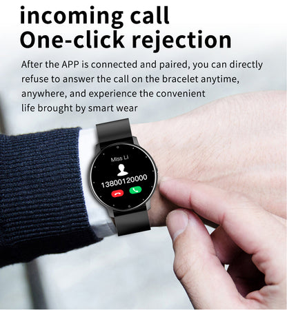 LIGE 2022 Fashion Smart Watch Fitness Bracelet Heart Rate Blood Pressure Monitoring Sports Tracker Smartwatch