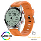 2021 New 454*454 Screen Smart Watch Always Display The Time Bluetooth Call Local Music Smartwatch For Men Android TWS Earphones