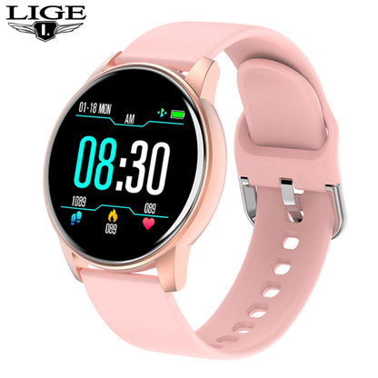 LIGE 2022 Fashion Smart Watch Fitness Bracelet Heart Rate Blood Pressure Monitoring Sports Tracker Smartwatch